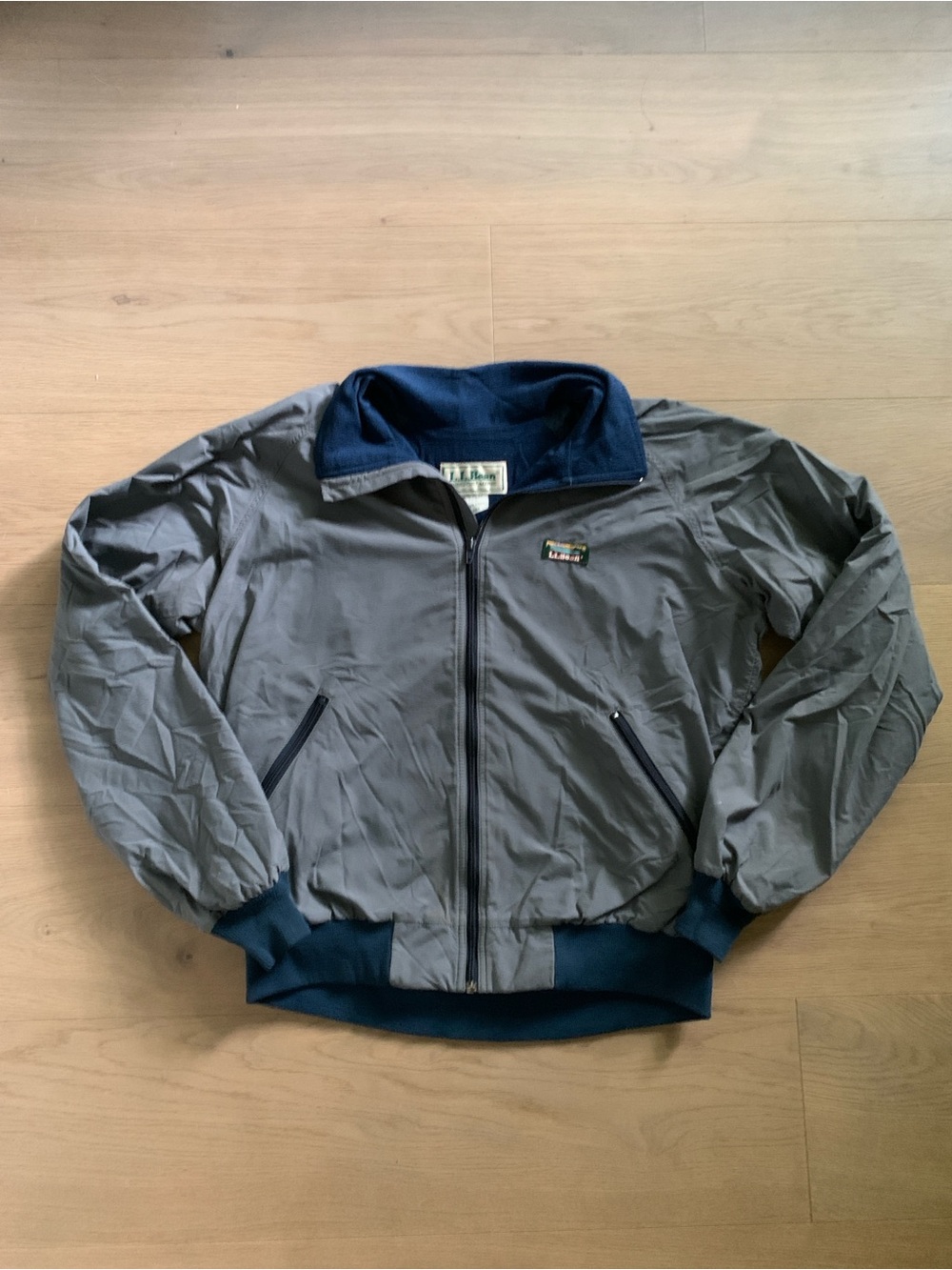 Vintage L.L.Bean Windbreaker Mens Tall L Fleece Lined Jacket USA Outdoor Camping